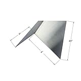 304 Brushed Stainless Steel Corner Guards, Protective Angles, 48' Long (4 x 4, 20ga, No Hug Edges, 1)