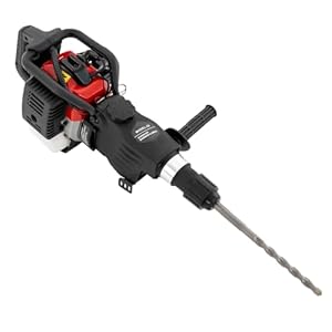 Abbruchhammer, Hammerbohrmas... Schlagbohrer mit 1200 Watt Leistung, 12 Joule Kerbschlagkraft und 3200 Schläge/min. Schlagfrequenz, Mobile Benzin Bohrmaschine, 1.5N.m/5000rpm