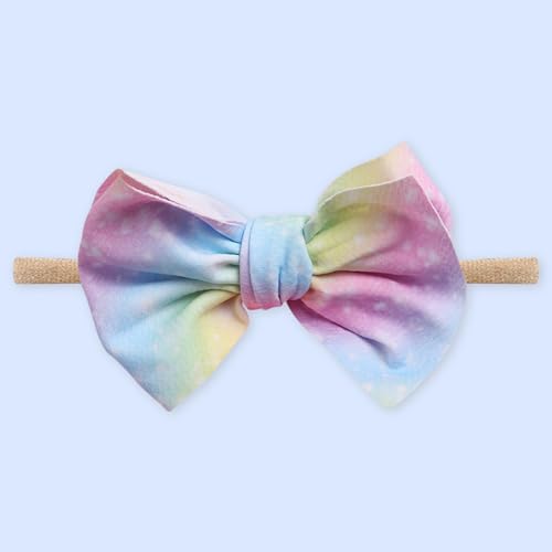 Image of POLKA TOTS Baby Hairbands for Kids Girl | Cute Stretchable Hair Bands for Baby Girls | Kids Hair Accessories | Elastic Infant Hairband | Toddler Hair Clips (Pack of 3)