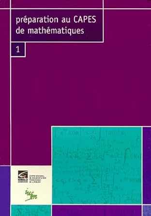 Capes Math Amazon.fr - Préparation au Capes de mathématiques, numéro 1 - Blanck ...