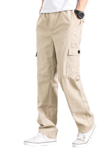 Image of Lymio Cargo for Men || Cotton Cargo Pant || Drawstring Waist Pant (Also Available in Plus Sizes) (117-120)