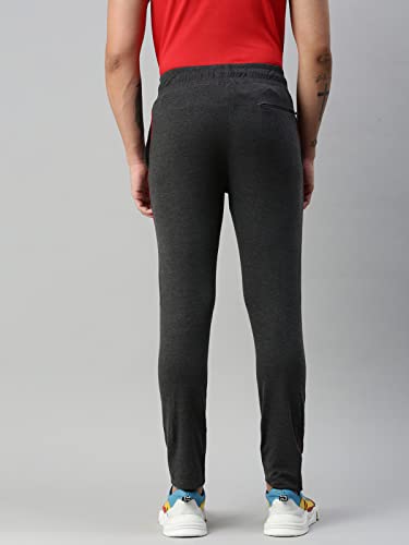 Image of ONN UK Classic Men's Premium Combed Cotton Track Pant | Smooth Feel, Extra Sweat Absorbent Loungewear | Regular Fit Solid Track Pant with Dual Side Pockets with one Side Zipper