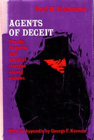 Hardcover Agents of Deceit: Frauds, Forgeries, and Political Intrigue among Nations Book