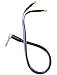 Analysis Plus 18 inch Clear Oval jumper speaker cable angled 1/4 inch TS to speaker disconnect connector