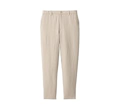 Amazon | 無印良品 紳士 リネンテーパードパンツ メンズ