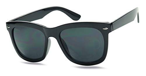 ShadyVEU Super Dark Lens Round Sunglasses Retro Thick Border Frame Spring Hinge UV Protection Migraine Shades2