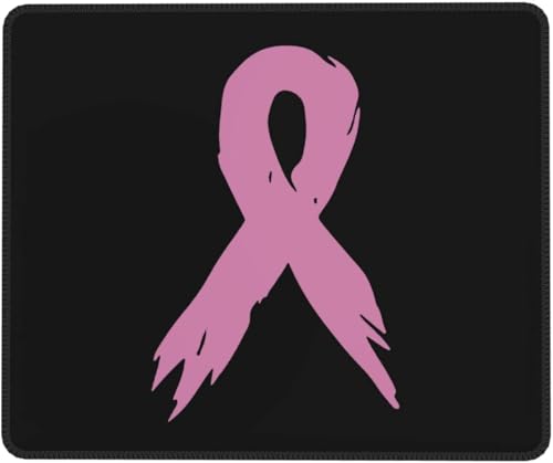 Alfombrilla De Raton Cinta De Concientización sobre El Cáncer De Mama Alfombrillas Cuadradada Portátil Alfombrilla Ratón Antideslizante Mouse Pad para Home Office Oficina Pc S