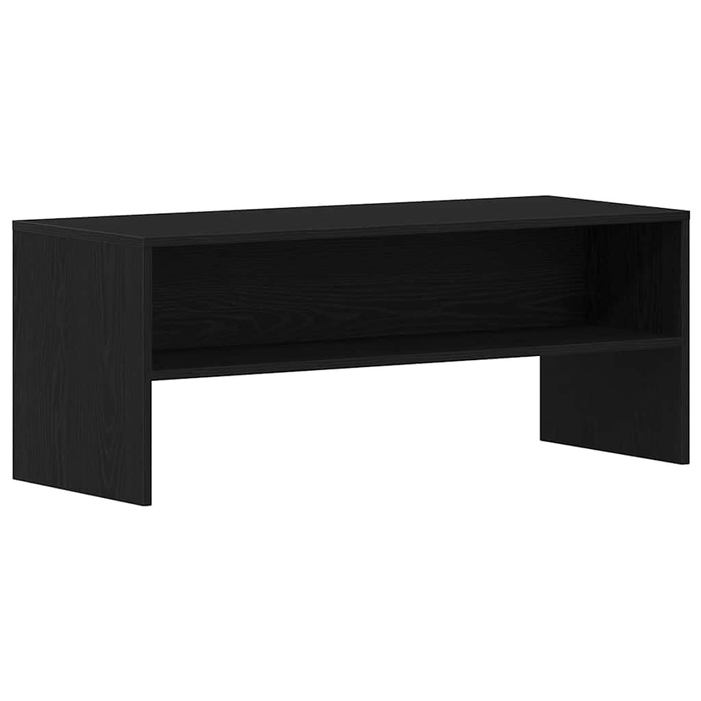 vidaXL Meuble TV chêne Noir 100x40x40 cm Bois d'ingénierie