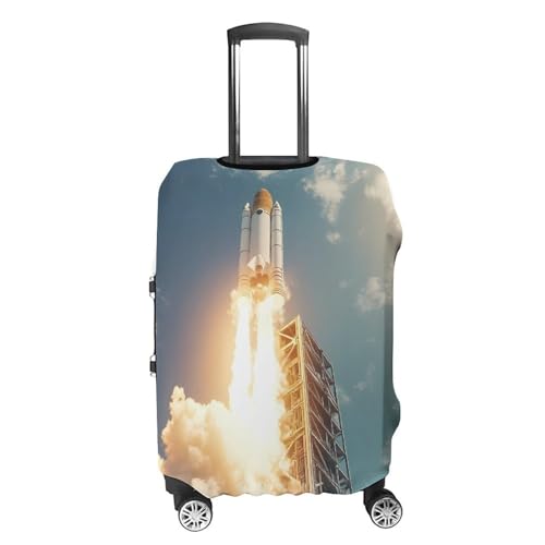 Rocket Launch Travel Luggage Cover Suitcase Protector Baggage Covers for Men Women L4