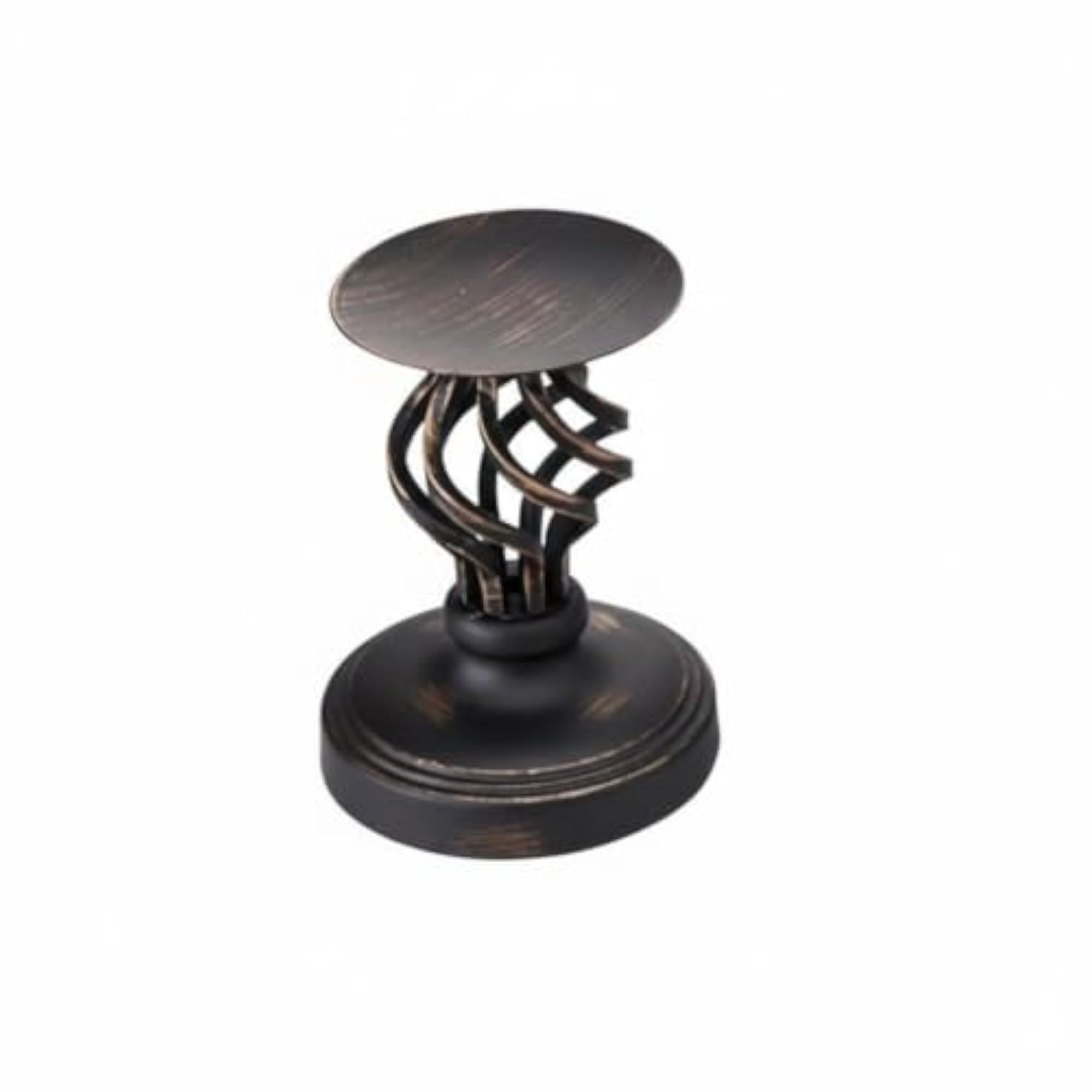 Retro Black Metal Candlestick for Functional Art