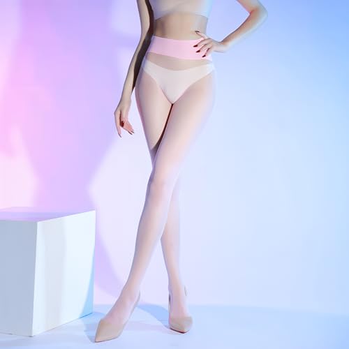 Image of Sheer Seamless Pantyhose for Women Matte Control Top Pantyhose 360Seamless Ultra-Thin Tights