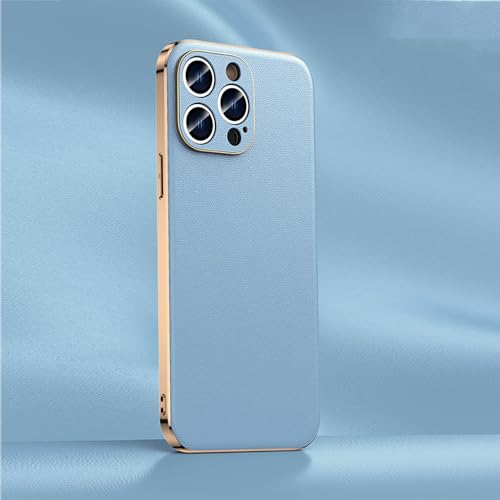 Coque iPhone 14 cuir véritable et protection complète de l'objectif