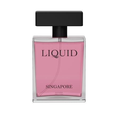 Image of LIQUID Luxury Singapore Perfume for Women - 50ml | Premium Fragrance with Long-Lasting Scent, Strong Feminine Aroma Perfect for Date Night & Parties, Featuring Citrus, Spicy, and Woody Notes