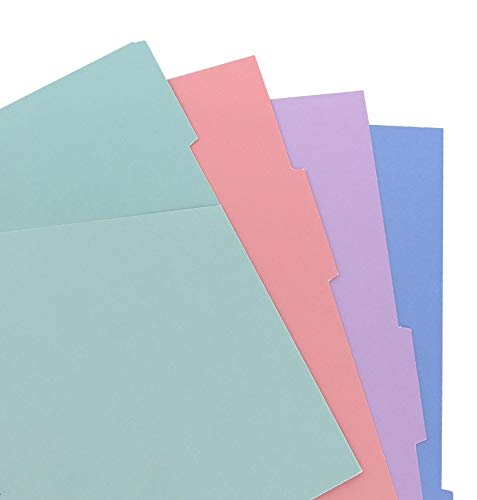 Pocket Classic Pastels Notebook Blank Index 4 tabs Assorted