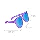 Relaxdays Partybrille, Blaue XXL-Gläser aus Kunstoff, Kostümzubehör, Bunt, Karneval, JGA, Sternchen, 25cm breit, Farbe