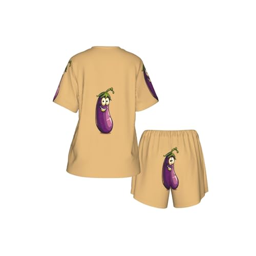 Estampado de berenjena de dibujos para ropa infantil de algodon 6