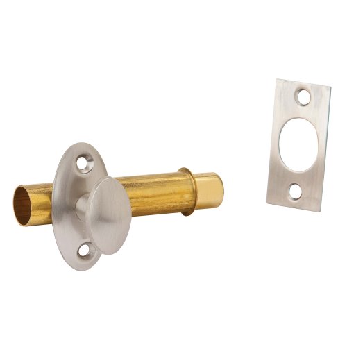 Ives by Schlage S48B15 Mortise Door Bolt, Satin Nickel - image 1
