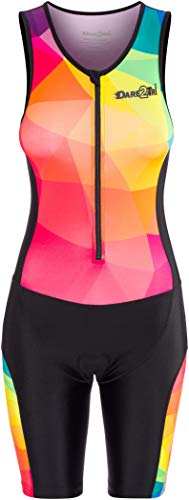 Dare2tri 1517XSb-r Frauen Large Talld Funcky Tri-Suit XS schwarz/rot, Herstellergröße