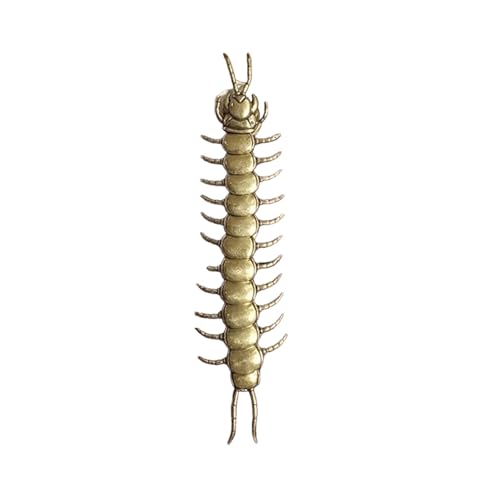 Centipede button cover, Retro Brass Active Centipede Button Clip-On for Shirt Decor, Punk Alternative Fashion Animal Collar Clothing Brooch Accessory, for Suit Shirt Men & Women
