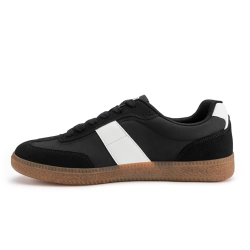 Rihero Men's Fashion Sneakers Comfortable Tennis Walking Shoes Lace-Up Non Slip Casual Sneakers2