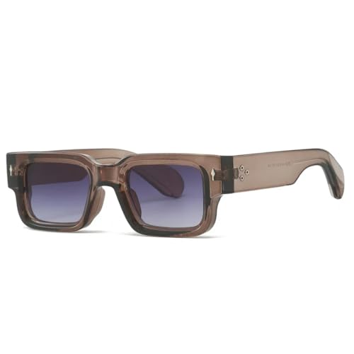 Lunettes de soleil à rivets pour femmes et hommes style vintage punk