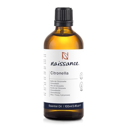 Naissance Citronella Ätherisches Öl (Nr. 182) - 100ml - 100% Naturreines Citronellaöl für Naturkosmetik Aromatherapie
