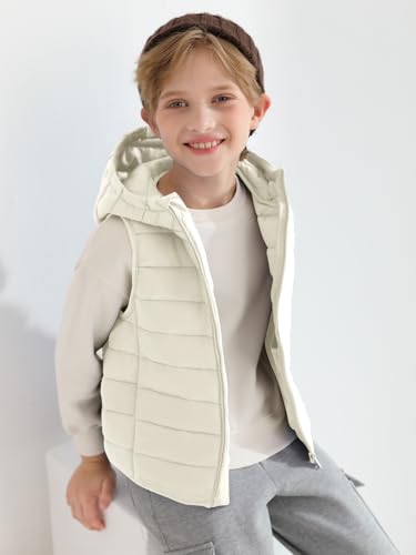 Image of Haloumoning Boys Puffer Vest Kids Sleeveless Zip Up Jackets