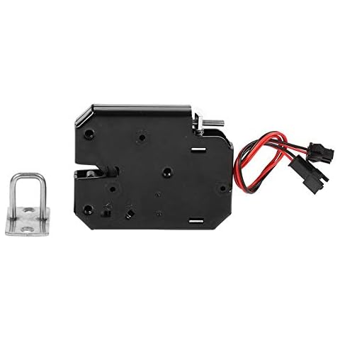 Yosoo DC 12 V Elektromagnetisches Schloss, elektrische Steuerung, Electromagnetic Lock Aktenschrank Kurierschubladen Schließfächer, magnetischer Verschluss Stahl Cover
