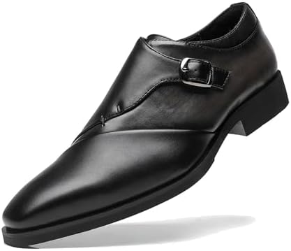 SANNAX Zapatos Formales Hombre de Material Sintético Premium - Ca...
