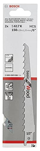 BOSCH 2608650616 Säbelsägeblatt 2 Fuchsschwanzsägebl.S 617K