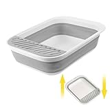 猫用トイレ 猫のトイレ ゆったり 頑丈 開放的 持ち運び便利 猫 トイレ 大型 猫 トイレ 飛び散らない 掃除簡単 子猫 トイレ 猫砂盆 つるつる 清潔 臭いなし 高耐久 猫 ポータブルトイレ ネコ トイレ