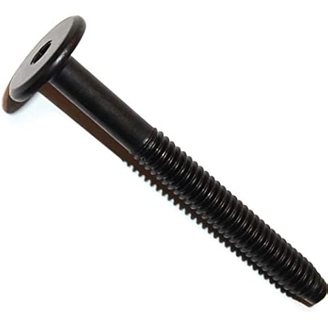 Hard-to-Find Fastener 014973445805 Joint Connector Bolts, 1/4-20 x 2.36, Piece-10,Black Cover