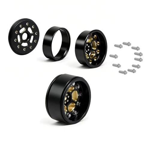 Pneu Offset Beadlock Laiton Axial SCX30 Réparation Roue Bloquée Modification Échelle 1/30