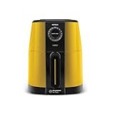 Karaca Smart Cook - Freidora de aire caliente, color amarillo, pantalla táctil digital, temporizador y gran capacidad