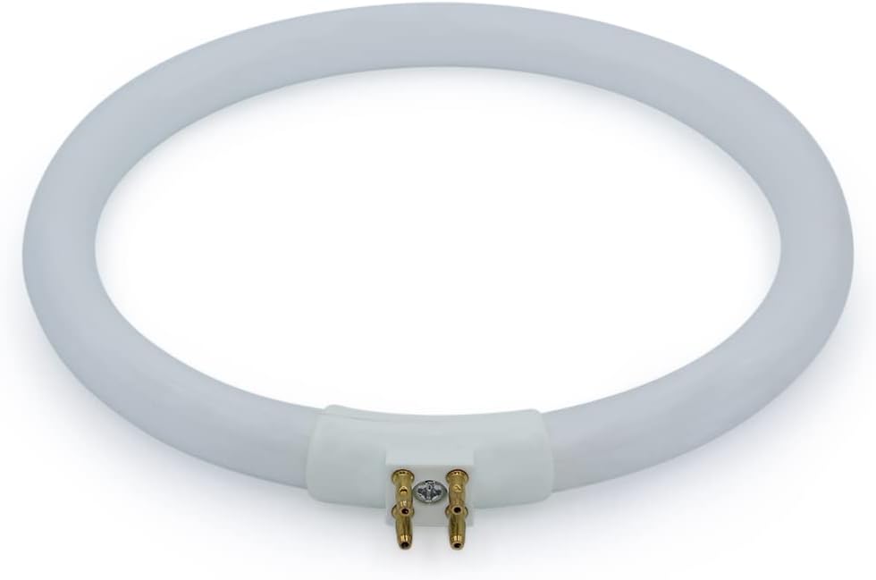 Technical Precision T4 Circular 12W G10Q Fluorescent Bulb Replacement Bulb for FC12T4/865/LG 6400K Full Spectrum Natural Daylight Circular Tube Light - 4.75 Inch Outside Diameter - 1 Pack 1 Count (Pack of 1)