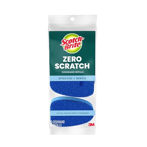 Image of Scotch-Brite Zero Scratch Dishwand Refill, 21 Dish Wand Sponge Refills, Effective & Gentle, Safe on Most Surfaces Including Dishes & Non-Stick Pans, Refill & Reuse Scotch-Brite Dishwands