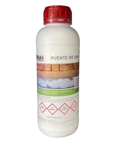 Puente de Unión plus para Morteros,cemento y yeso.Mejora la Adherencia y la dureza de todo tipo de morteros cementosos - Resina Acrílica al Agua (1.0, Kilogramos)
