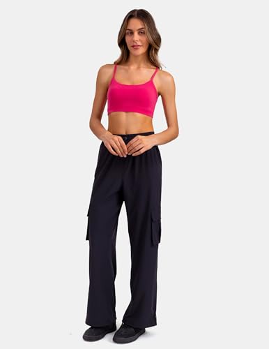 Image of Colorfulkoala Women's Dreamlux Y Back Sports Bra Low Impact Padded Workout Top with Built in Bra A-C Cups
