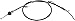 Dorman C660543 Rear Driver Side Parking Brake Cable Compatible with Select Lexus / Toyota Models