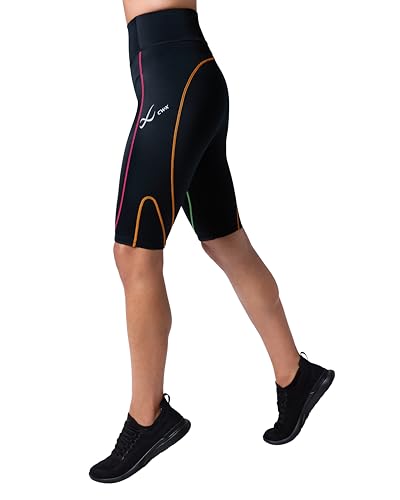 CW-X Women's Stabilyx 3.0 Joint Support Compression, High-Rise Shorts with Back Phone Pocket for Running2