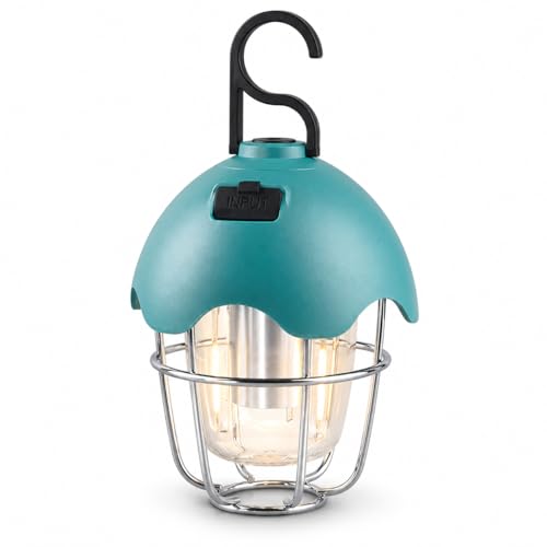 HOMY LED Camping Light Rechargeable Waterproof Vintage Tent Light with Warm Glow, Dimmable Outdoor...