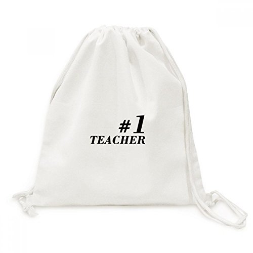 Sac à dos cordon étudiant avec motif citation enseignant pour grand voyage