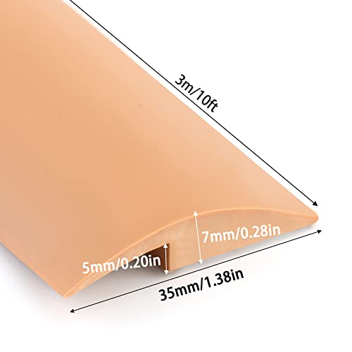 Gaahing Peel And Stick Floor Transition Strip, Carpet To Tile Transition Edging Trim Suitable For Doorways Threshold (Cover Height Within 5Mm) #TOP1