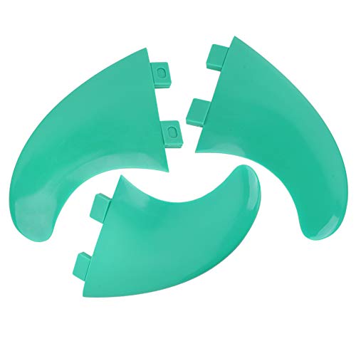 Pilipane 3pcs Surfboard Fin, Paddle Board Fin, G5 Surfboard Tail Fin Left Middle Right Surfing Accessories for Longboard Shortboard(Green)