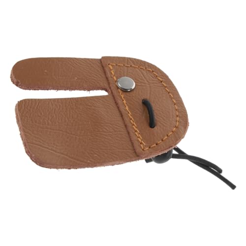 LIOOBO Finger Tab for Leather Archery Finger Cover Litchi Grain for Enhanced Grip