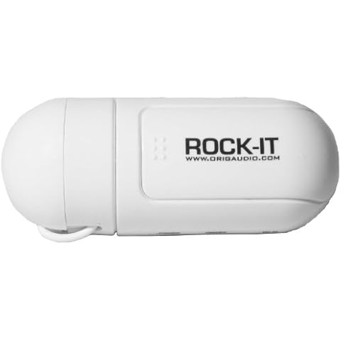 OrigAudio Rock-IT 2.0 Portable Vibration Speaker with Standard 3.5mm Jack. Model ROCK-IT-WH Cover