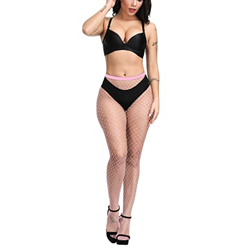 Image of AOUN&HOUN Fishnet Stockings for Women Thigh High Stockings Pantyhose High Waist Sexy Fishnet Tights