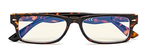 CessBlu Anti Blue Rays UV Protection,Ladies Computer Reading Glasses(DEMI) +0.75