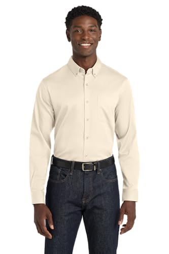 Port Authority Men's SuperPro React Twill Long Sleeve Button-Down Shirt