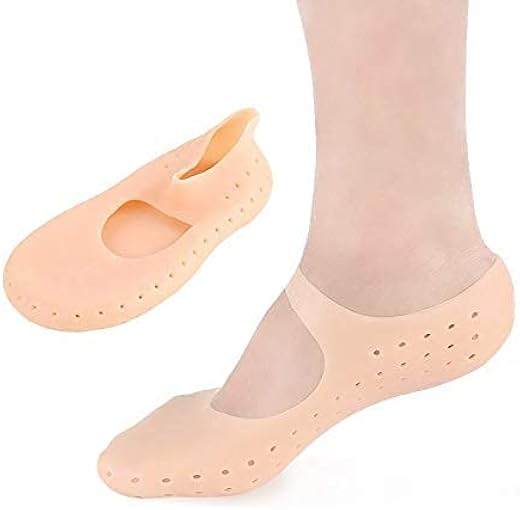 ZUPTIX Silicone Socks Full Size Socks,Moisturizing Socks Foot Anti Cracking Care Skin Socks For Dry Feet Cracked Heel Repa...